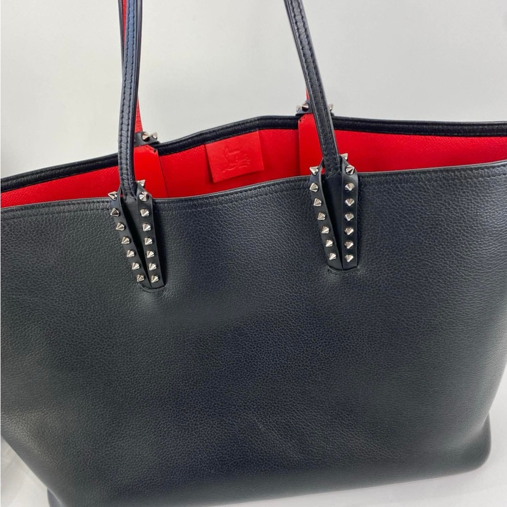 Christian Louboutin Black Tote with Red Interior EUC ❣️❣️❣️❣️❣️with pouch - Picture 2 of 9